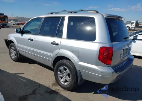 2005 Honda Pilot Ex from USA, damaged, VIN 2HKYF18445H566753